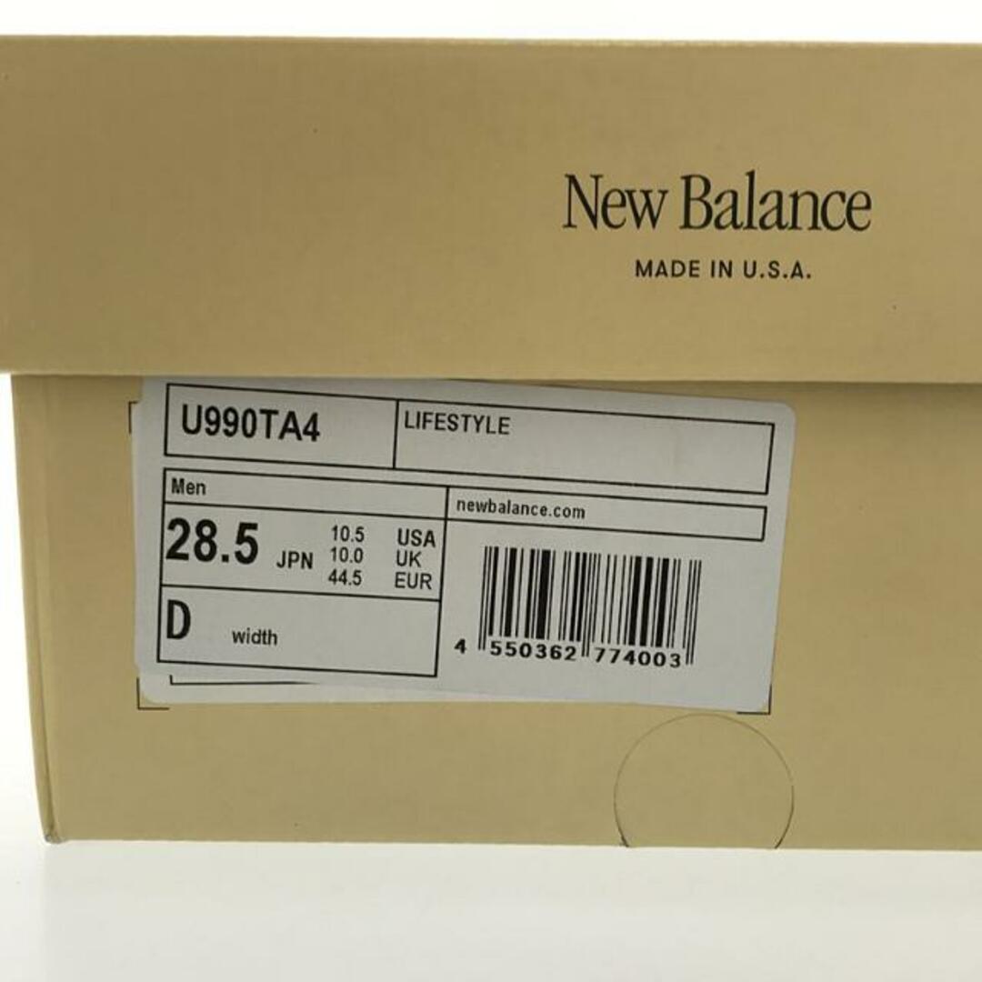 New Balance(ニューバランス)の【新品】  New Balance / ニューバランス | USA製 U990TA4 ローカットスニーカー | 28.5 | グレー | メンズ メンズの靴/シューズ(スニーカー)の商品写真
