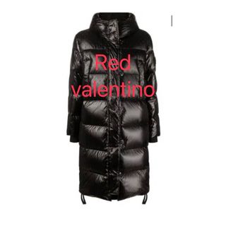 RED VALENTINO - red valentino サイズ40 ダウンジャケット ブラックの RED VALENTINO - red valentino サイズ40 ダウンジャケット ブラックの