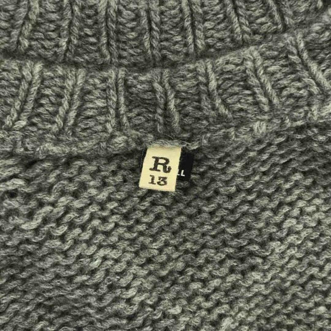 R13(アールサーティーン)のR13 / アールサーティーン | RIPPED RIB SWEATER カシミヤ ダメージ加工 クルーネックニット | XS | グレー | レディース レディースのトップス(ニット/セーター)の商品写真