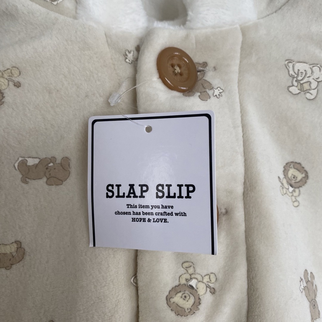 SLAP SLIP(スラップスリップ)のslip slap ポンチョ　ケープ　くま　50 60 70 80 90新品 キッズ/ベビー/マタニティのベビー服(~85cm)(ジャケット/コート)の商品写真