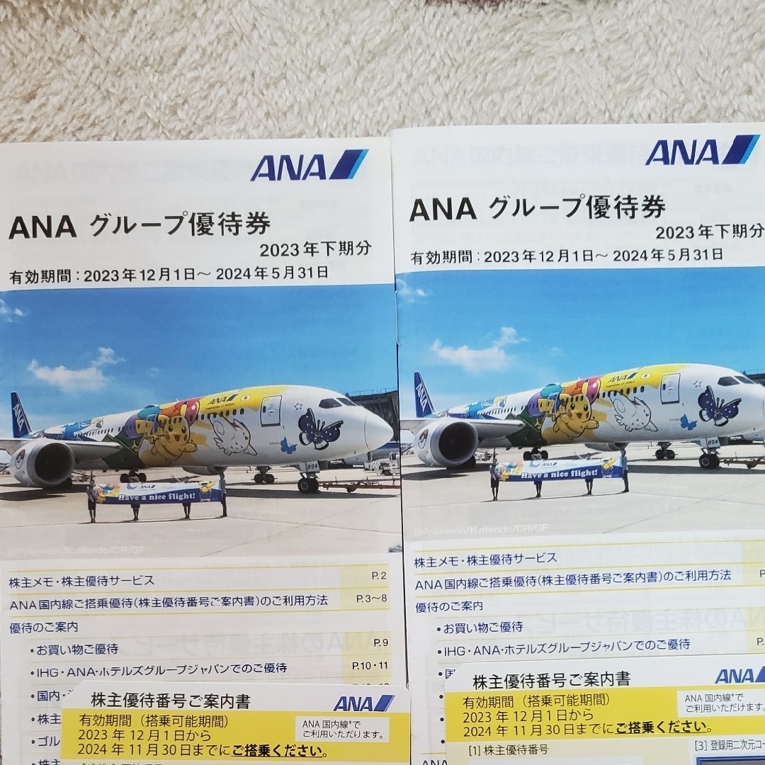 ANA(全日本空輸)(エーエヌエー(ゼンニッポンクウユ))のANA　株主優待券　航空券 チケットの優待券/割引券(その他)の商品写真