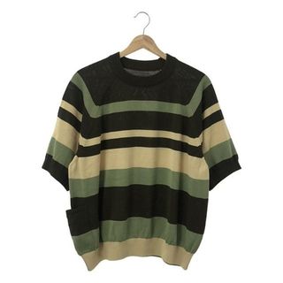 サンシー(SUNSEA)のSUNSEA / サンシー | 2020SS | CLIFs Border Sweater ボーダー 半袖ニット | 3 | マルチカラー | メンズ(ニット/セーター)