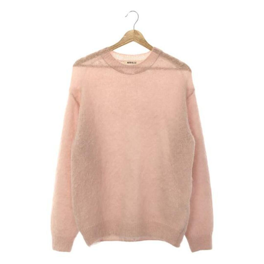 AURALEE(オーラリー)の【美品】  AURALEE / オーラリー | 2022AW | BRUSHED SUPER KID MOHAIR KNIT PULL OVER / スーパーキッドモヘヤ ニット プルオーバー | 1 | ピンク | レディース レディースのトップス(ニット/セーター)の商品写真