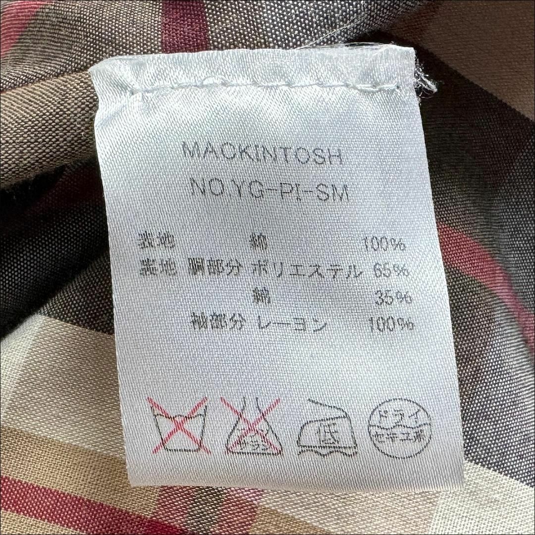 MACKINTOSH(マッキントッシュ)のJ7005 美品 マッキントッシュ チェック柄裏地トレンチコート ベージュ 40 メンズのジャケット/アウター(トレンチコート)の商品写真