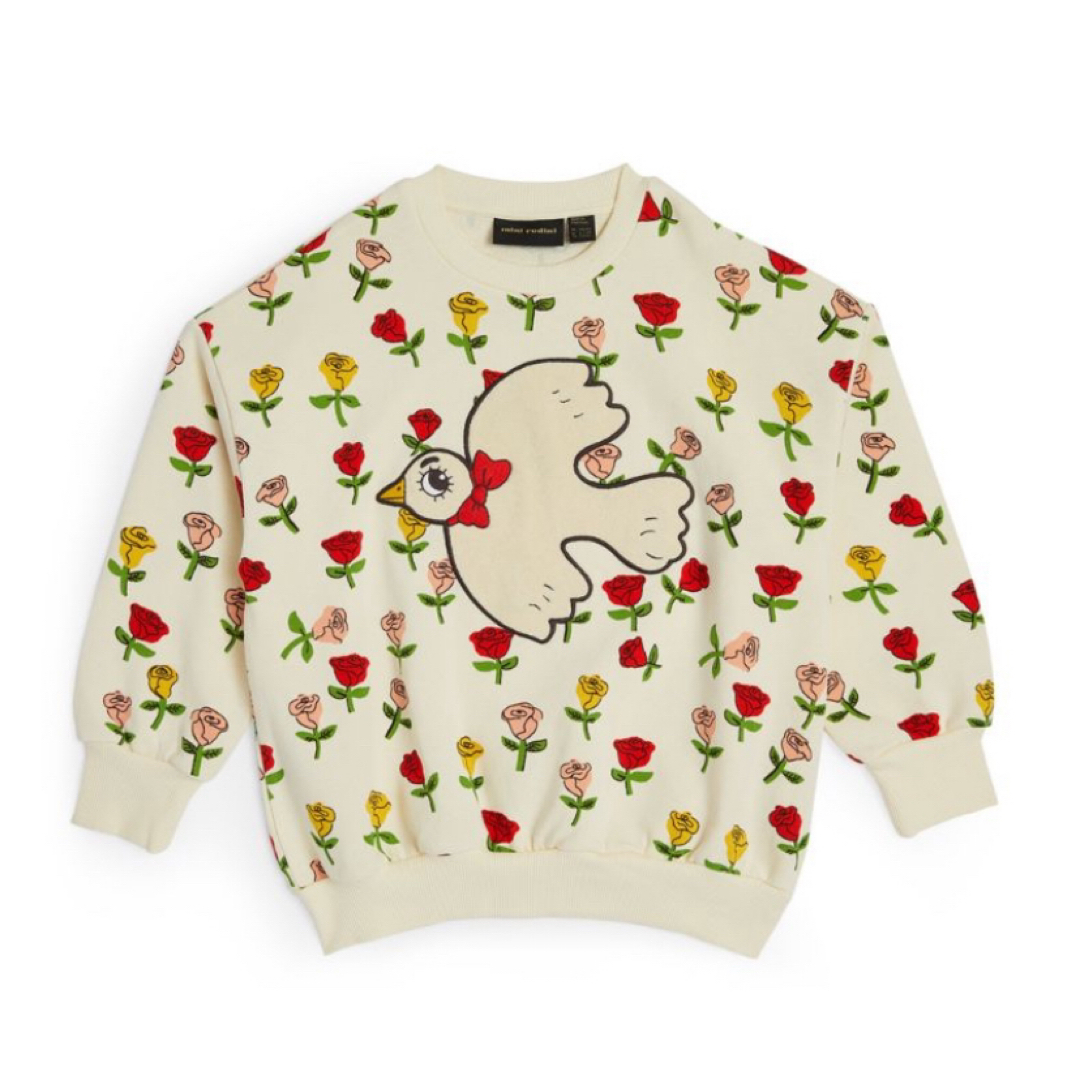 オフホワイトサイズmini rodini Roses aop Sweatshirt 80/86