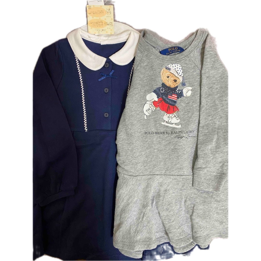 POLO RALPH LAUREN(ポロラルフローレン)の子供服 キッズ 女の子 110cm7枚おまとめ売りセット ワンピース長ズボン長袖 キッズ/ベビー/マタニティのキッズ服女の子用(90cm~)(ワンピース)の商品写真