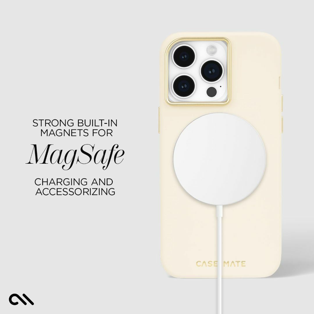 【色: Silicone Beige - MagSafe】【Case-Mate】 スマホ/家電/カメラのスマホアクセサリー(その他)の商品写真