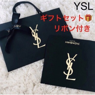イヴサンローラン(Yves Saint Laurent)のYSL イヴサンローラン ショッパー ショップ袋 ラッピングセット　リボン付(ショップ袋)