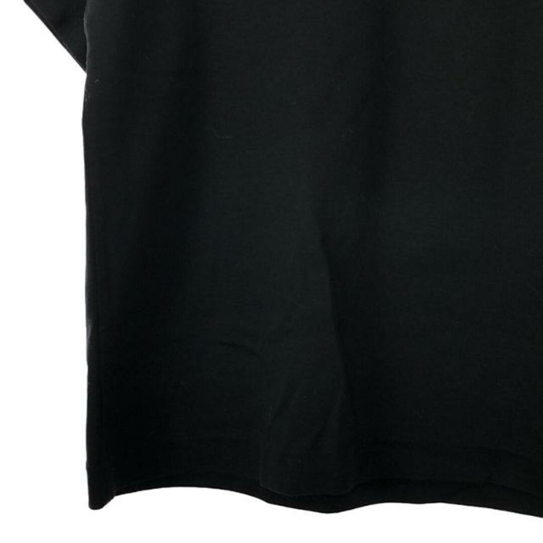 ebure(エブール)のebure / エブール | コットン クルーネック Tシャツ | ブラック | レディース レディースのトップス(Tシャツ(半袖/袖なし))の商品写真