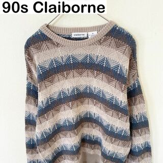 USA製　90s Claiborne Design Knit ヴィンテージ(ニット/セーター)