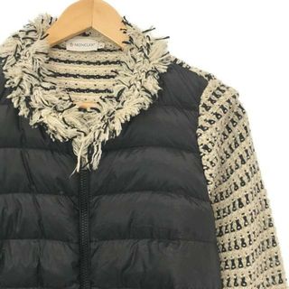 モンクレール(MONCLER)のMONCLER / モンクレール | MAGLIONE TRICOT CARDIGAN ニットジャケット | S | ブラック/ベージュ/ホワイト | レディース(その他)