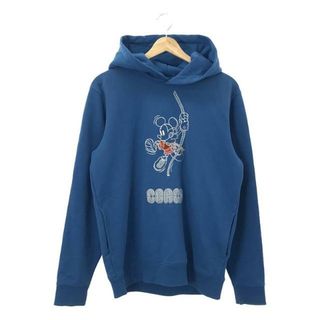 コーチ(COACH)のCOACH / コーチ | 2020SS | × Disney ディズニーコラボ Climbing Hoodie ミッキー ロゴ刺しゅう フーディ パーカー | S | ブルー | メンズ(スウェット)