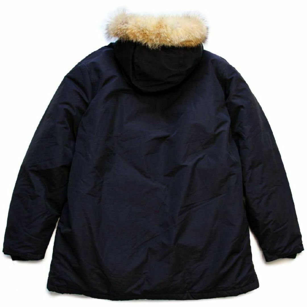 WOOLRICH(ウールリッチ)の90s USA製 Woolrichウールリッチ コヨーテファー アークティックパーカー ダウンコート 黒 XL★B-9タイプ ビンテージ アウトドア メンズのジャケット/アウター(ダウンジャケット)の商品写真