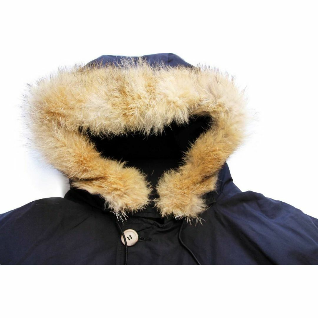 WOOLRICH(ウールリッチ)の90s USA製 Woolrichウールリッチ コヨーテファー アークティックパーカー ダウンコート 黒 XL★B-9タイプ ビンテージ アウトドア メンズのジャケット/アウター(ダウンジャケット)の商品写真