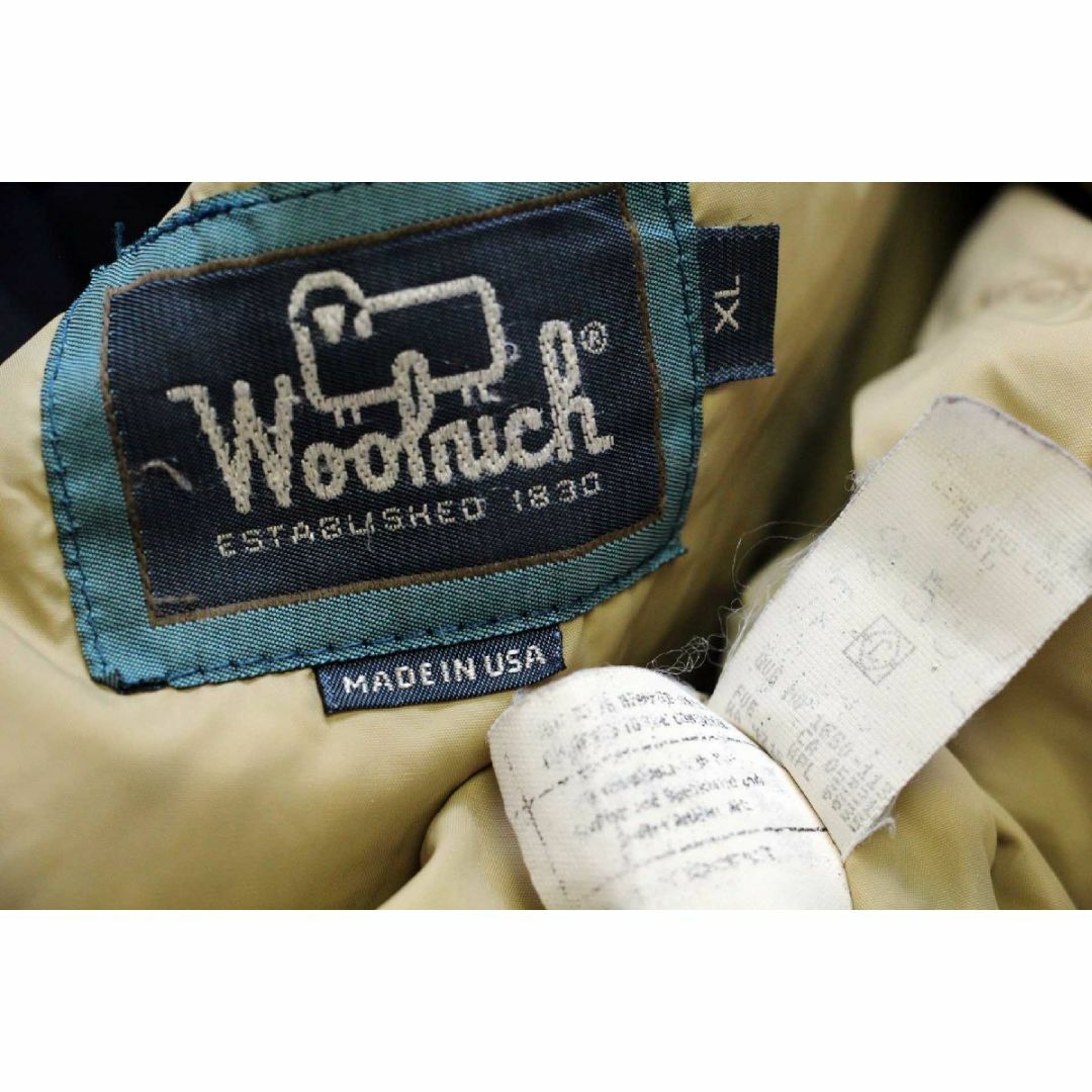 WOOLRICH(ウールリッチ)の90s USA製 Woolrichウールリッチ コヨーテファー アークティックパーカー ダウンコート 黒 XL★B-9タイプ ビンテージ アウトドア メンズのジャケット/アウター(ダウンジャケット)の商品写真