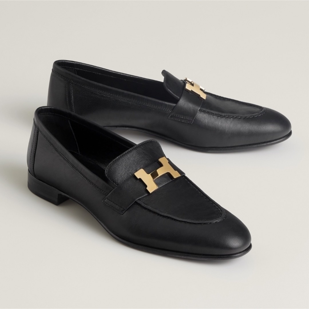 HERMES - 【新品・未使用】エルメス モカシン パリ ノワール 37 HERMES - 【新品・未使用】エルメス モカシン パリ ノワール 37