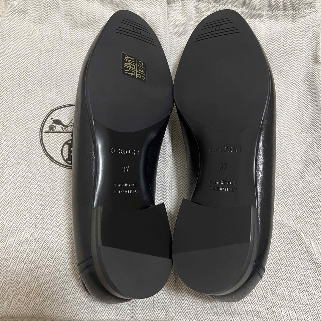 HERMES - 【新品・未使用】エルメス モカシン パリ ノワール 37 HERMES - 【新品・未使用】エルメス モカシン パリ ノワール 37