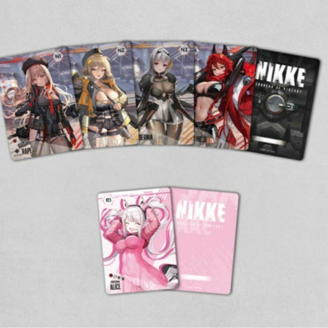 勝利の女神NIKKE(ニケ) AR カード 5枚セット　ノーマル4種　レア1枚アニメグッズ