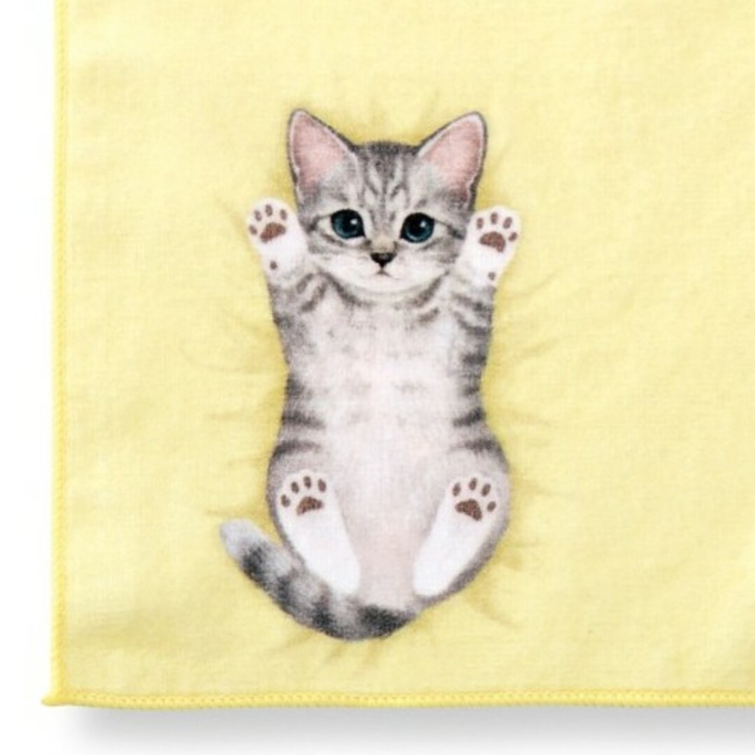 FELISSIMO(フェリシモ)のフェリシモ 猫部 タオル ハンカチ（サバ）子猫 猫 ネコ ねこ エンタメ/ホビーのコレクション(その他)の商品写真