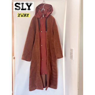 スライ(SLY)の【美品♡】SLY DOCKING 2WAY BOAコート　 ボアコート　(ロングコート)