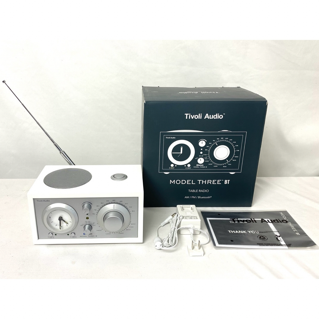 Tivoli Audio(チボリオーディオ)の美品 Tivoli オーディオモデル3 Bluetoothクロックラジオ 箱つき スマホ/家電/カメラのオーディオ機器(スピーカー)の商品写真