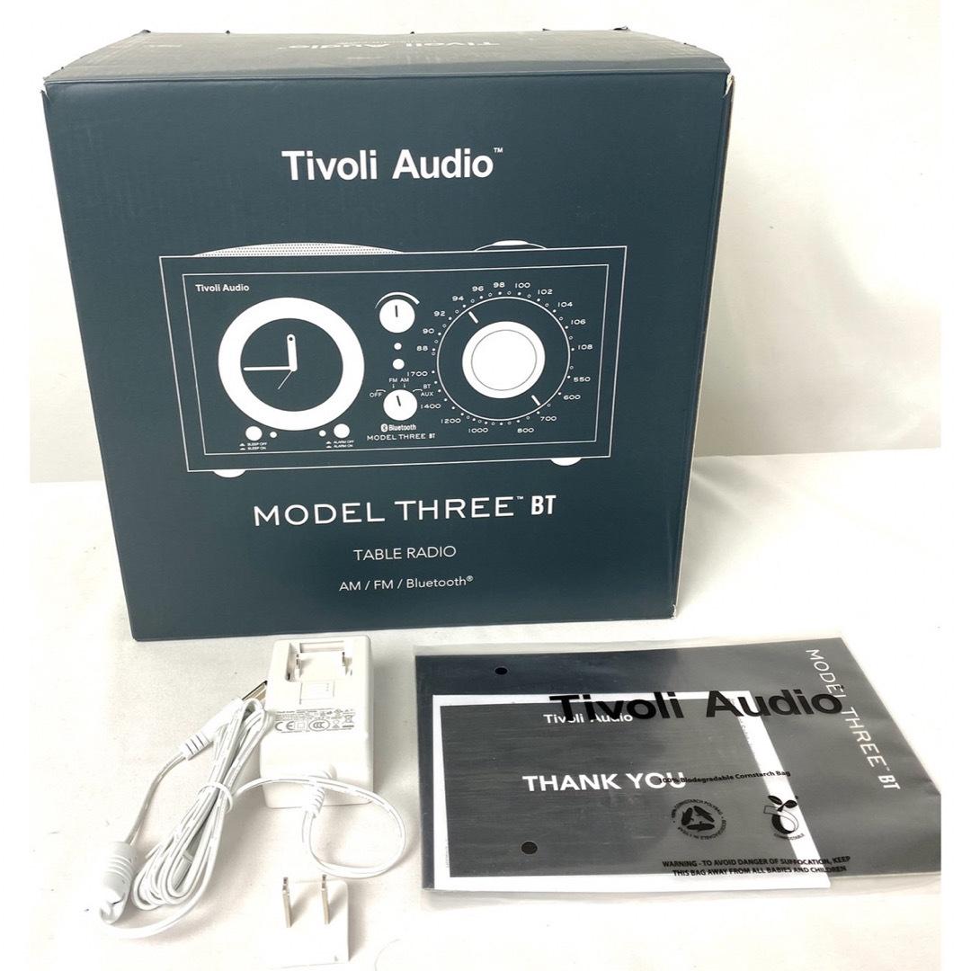 Tivoli Audio(チボリオーディオ)の美品 Tivoli オーディオモデル3 Bluetoothクロックラジオ 箱つき スマホ/家電/カメラのオーディオ機器(スピーカー)の商品写真