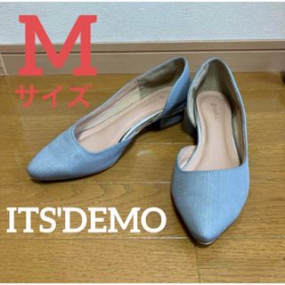 イッツデモ(ITS'DEMO)のITS'DEMO(イッツデモ)ビジューヒールサイドオープンパンプス フラット(ハイヒール/パンプス)