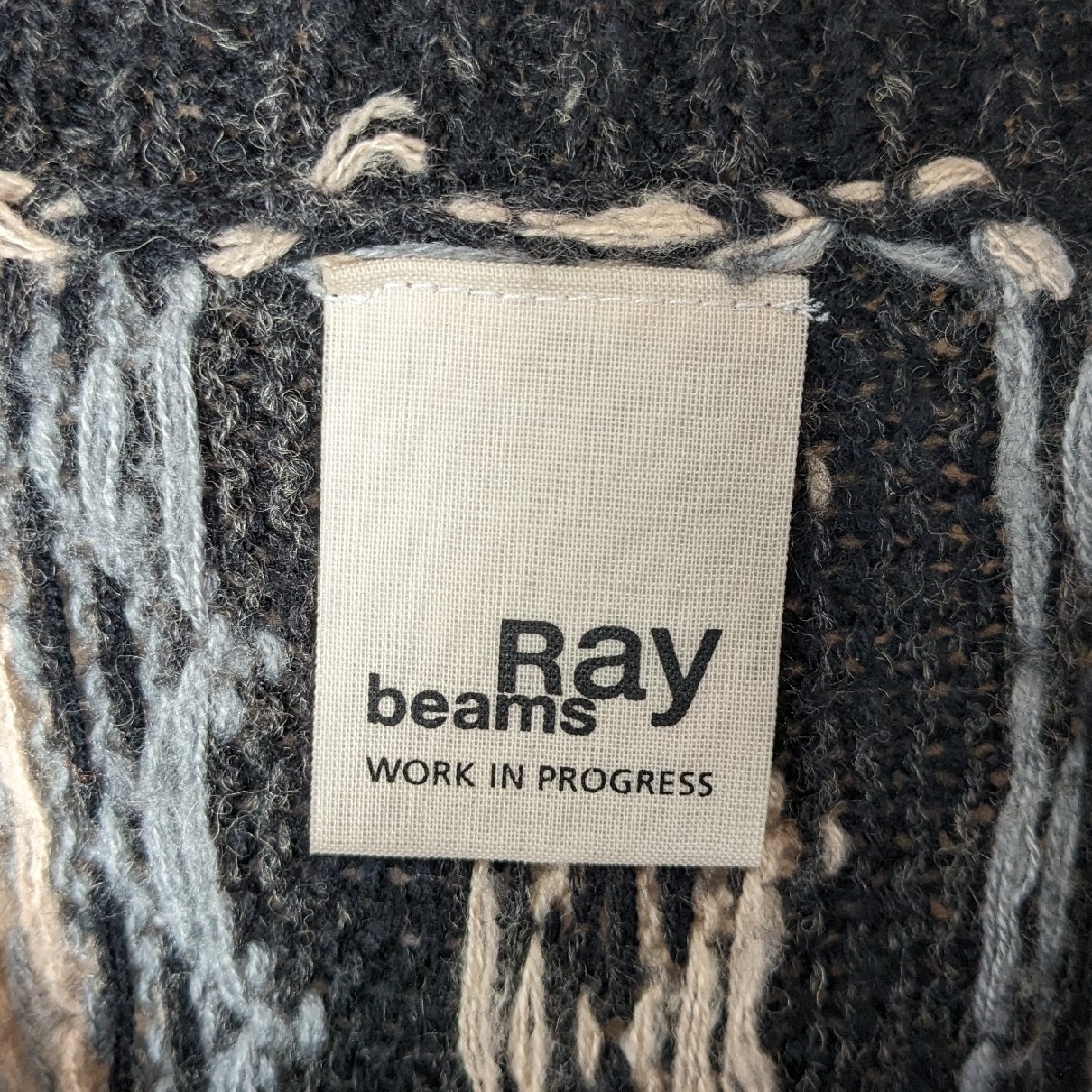 Ray BEAMS(レイビームス)のレイビームス 7分袖 ニット カーディガン Uネック ボタン ウール混 レディースのトップス(カーディガン)の商品写真