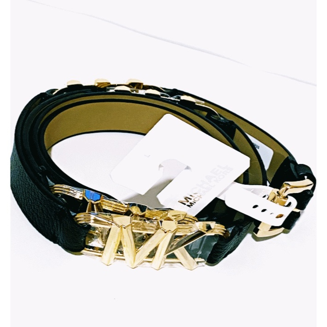 Michael Kors(マイケルコース)のMichael Kors　MK ロゴ マイケルコースレザー ベルトLサイズ　 レディースのファッション小物(ベルト)の商品写真