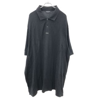 バレンシアガ(Balenciaga)のBALENCIAGA バレンシアガ 18SS OVERSIZED POLO オーバーサイズポロシャツワンピース ブラック XS 507389(ロングワンピース/マキシワンピース)