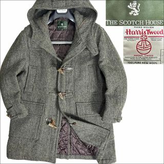 Harris Tweed - J6217 美品 スコッチハウス ヘリンボーン柄ハリスツイード ダッフルコートM