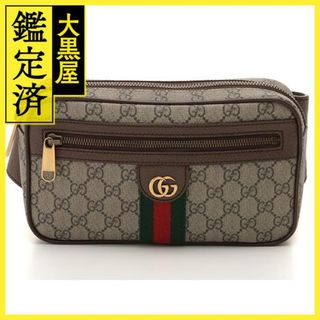 グッチ(Gucci)のグッチ　オフィディアGGベルトバッグ　ベージュ　PVC/レザー【433】(ボディーバッグ)