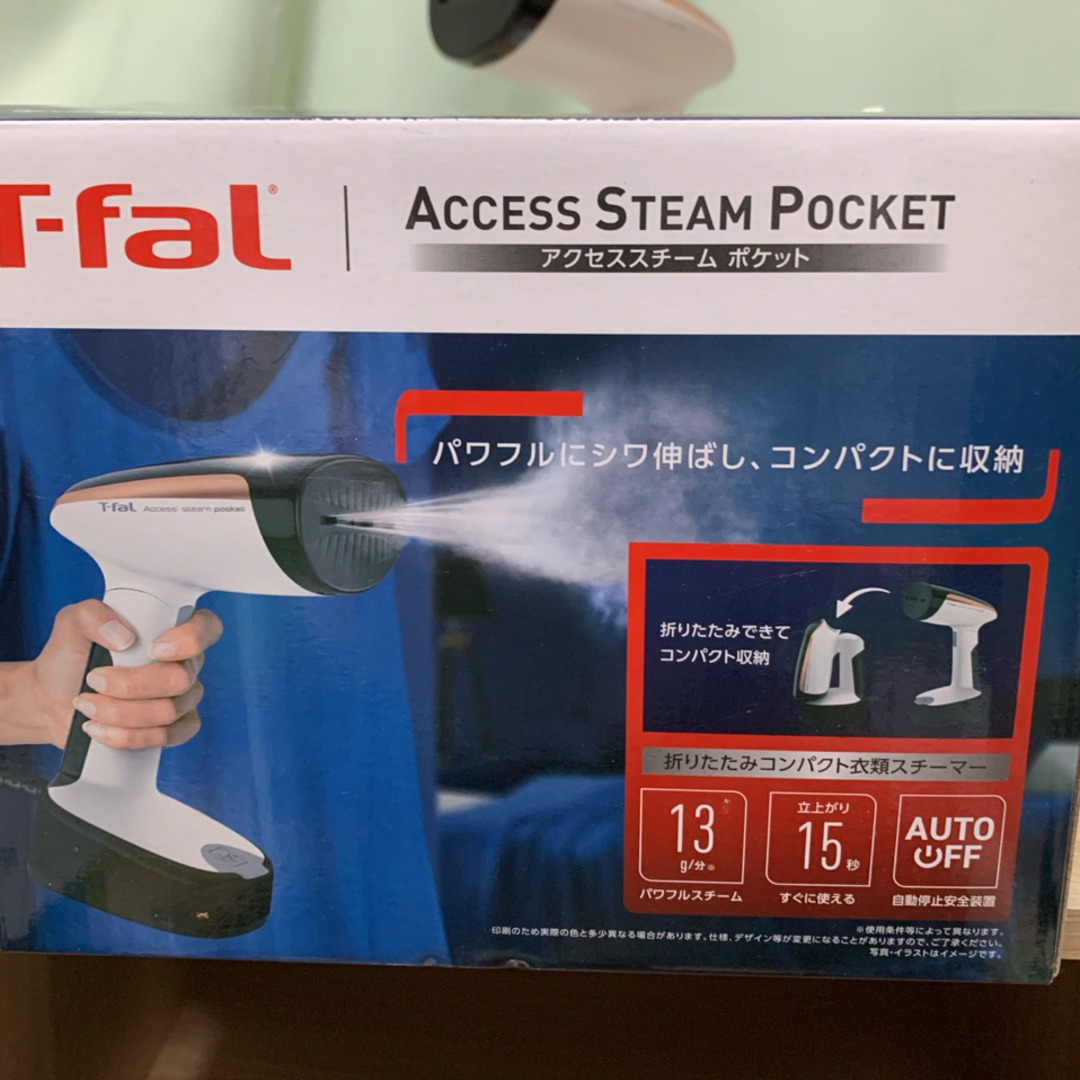 T-fal - T-FAL アクセススチーム ポケット 衣類スチーマー DT3030J0の