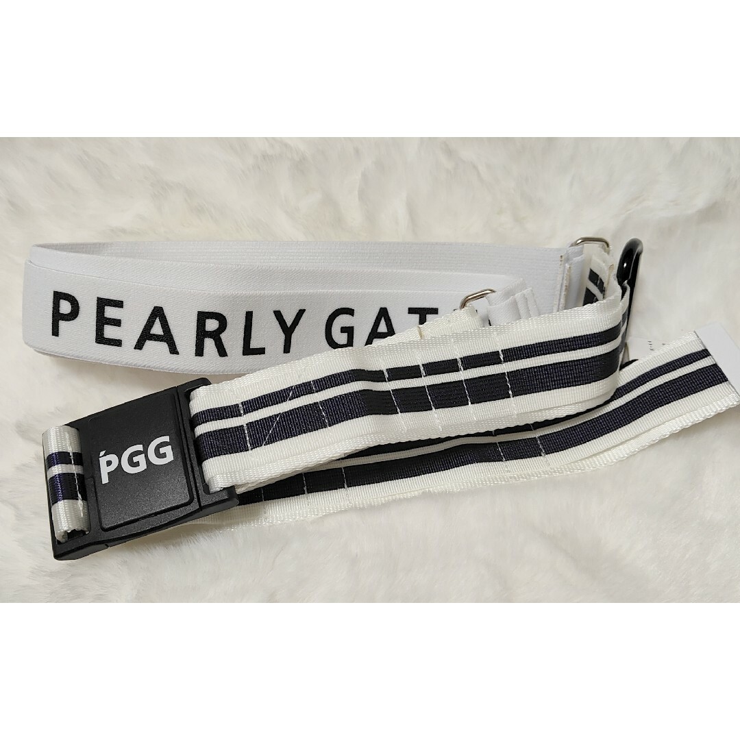 PEARLY GATES(パーリーゲイツ)の【新品】パーリーゲイツ　PEARLY　GATES　PGG　ロゴ ゴルフベルト スポーツ/アウトドアのゴルフ(その他)の商品写真