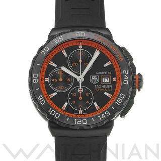 タグホイヤー(TAG Heuer)の中古 タグ ホイヤー TAG HEUER CAU2012.FT6038 ブラック /オレンジ メンズ 腕時計(腕時計(アナログ))