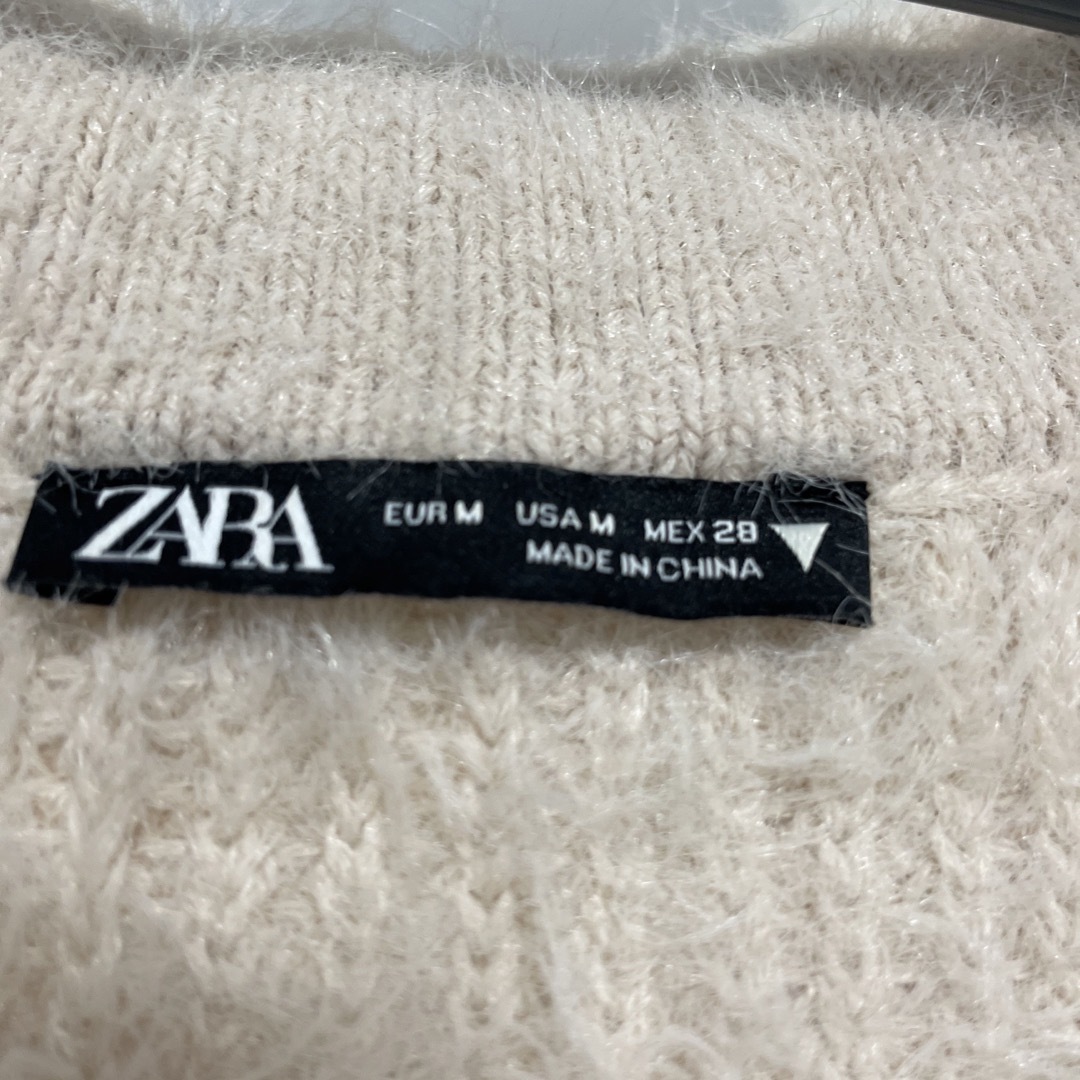 ZARA(ザラ)のZARA クロップド丈モヘアニット　Mサイズ レディースのトップス(ニット/セーター)の商品写真