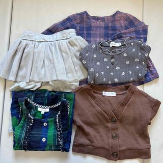 ベビーギャップ(babyGAP)の長袖　レギンス　ノースリーブ　女の子サイズ80 5点まとめ売り　(その他)