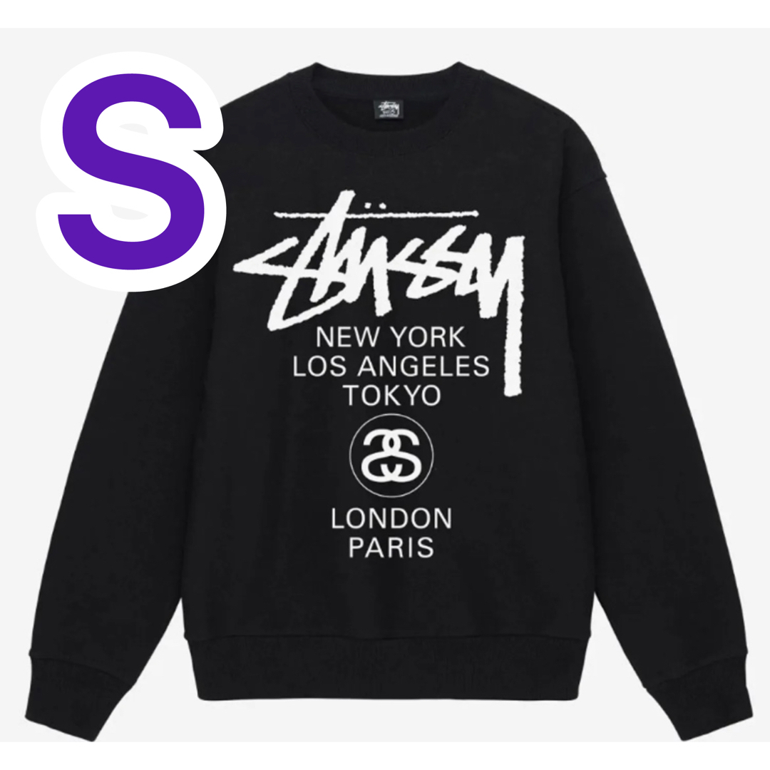 STUSSY(ステューシー)のSTUSSY WORLD TOUR CREW SWEAT ステューシー メンズのトップス(スウェット)の商品写真