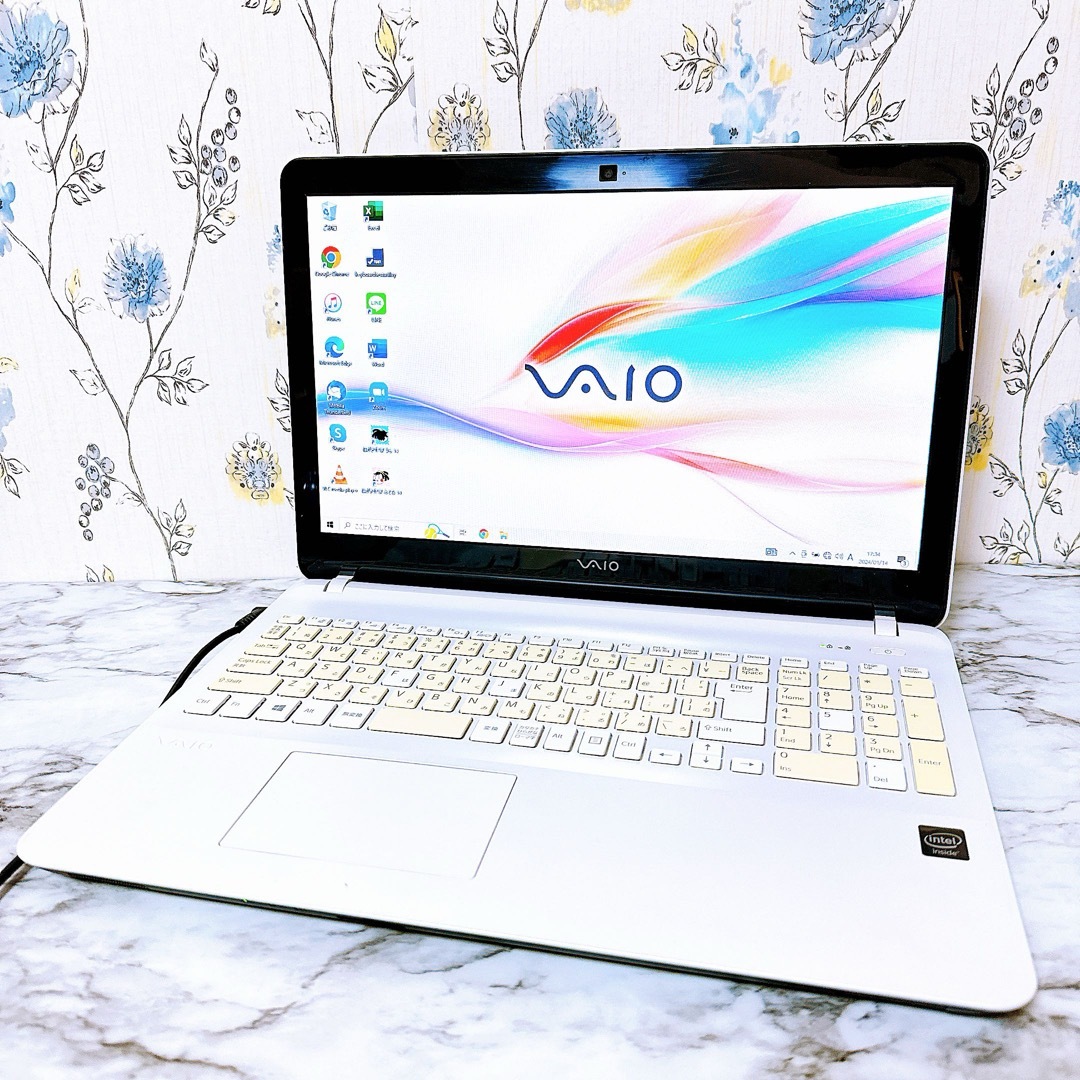 VAIO(バイオ)の1台限定✨VAIO✨メモリ8GB＆爆速SSD✨カメラ付✨すぐ使えるノートパソコン スマホ/家電/カメラのPC/タブレット(ノートPC)の商品写真