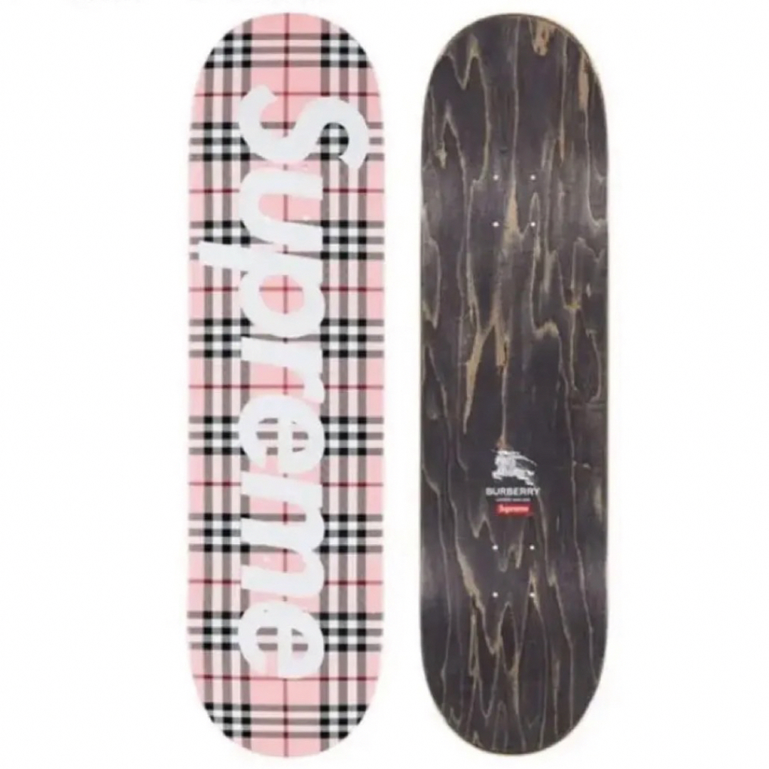 Supreme(シュプリーム)のsupreme burberry skateboard pink 新品未開封 スポーツ/アウトドアのスポーツ/アウトドア その他(スケートボード)の商品写真