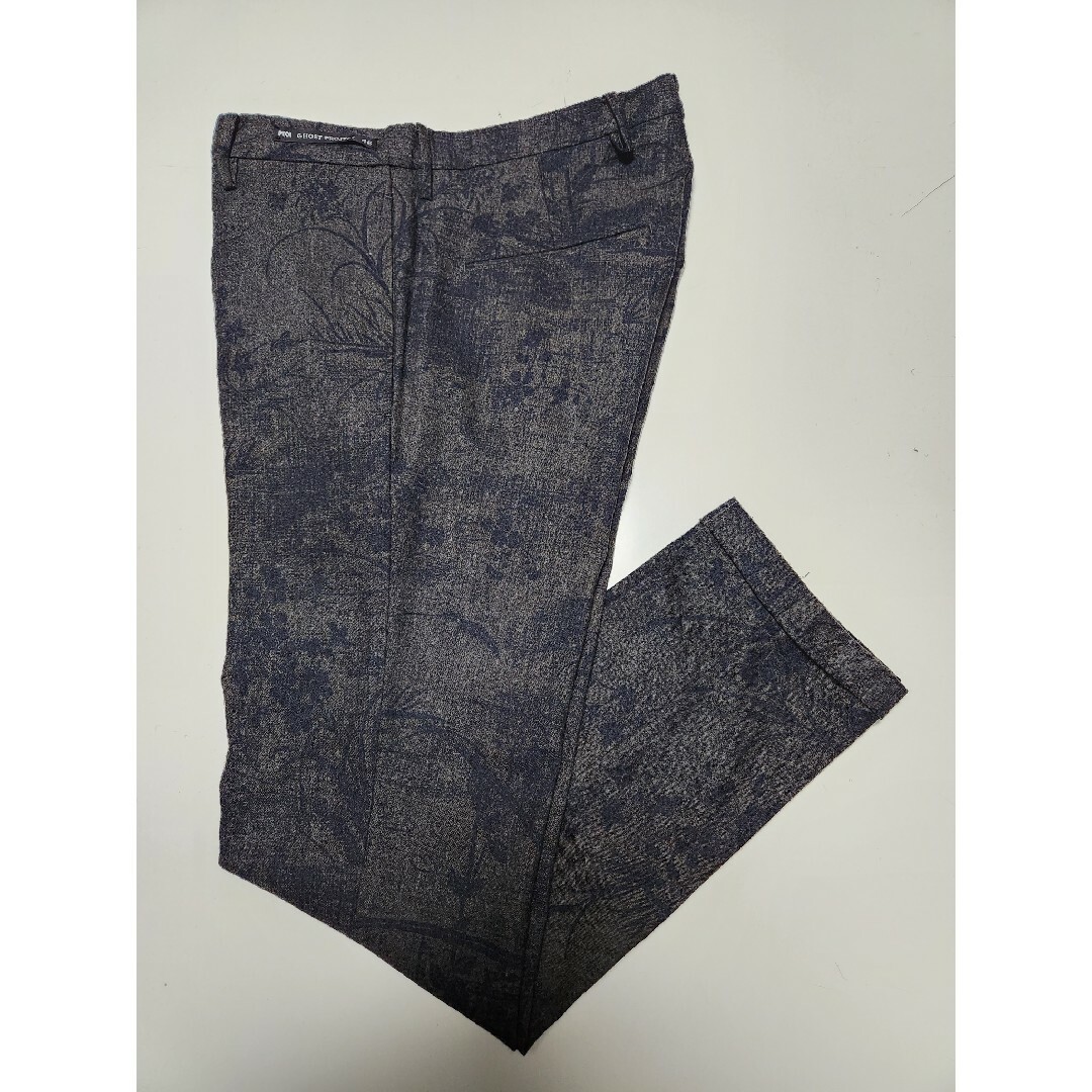PT01(ピーティーゼロウーノ)のPT01　ピーティーゼロウーノ　GHOST PROJECT　茶×紺　46　秋冬 メンズのパンツ(スラックス)の商品写真