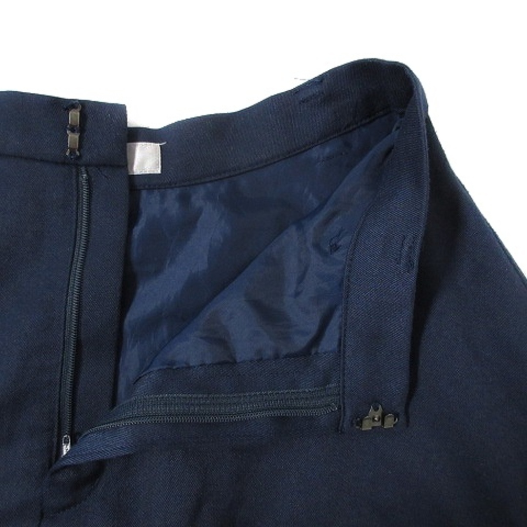 Adam et Rope'(アダムエロぺ)のアダムエロペ AER スカート フレア ロング ジップフライ 36 紺 ボトムス レディースのスカート(ロングスカート)の商品写真