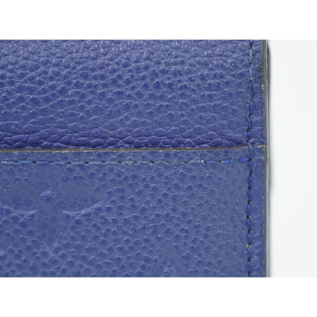 LOUIS VUITTON(ルイヴィトン)の本物 ルイヴィトン LOUIS VUITTON LV ポルトフォイユサラ モノグラムアンプラント レザー 長財布 ブルー M41859 ビトン 財布 ウォレット 中古 レディースのファッション小物(財布)の商品写真