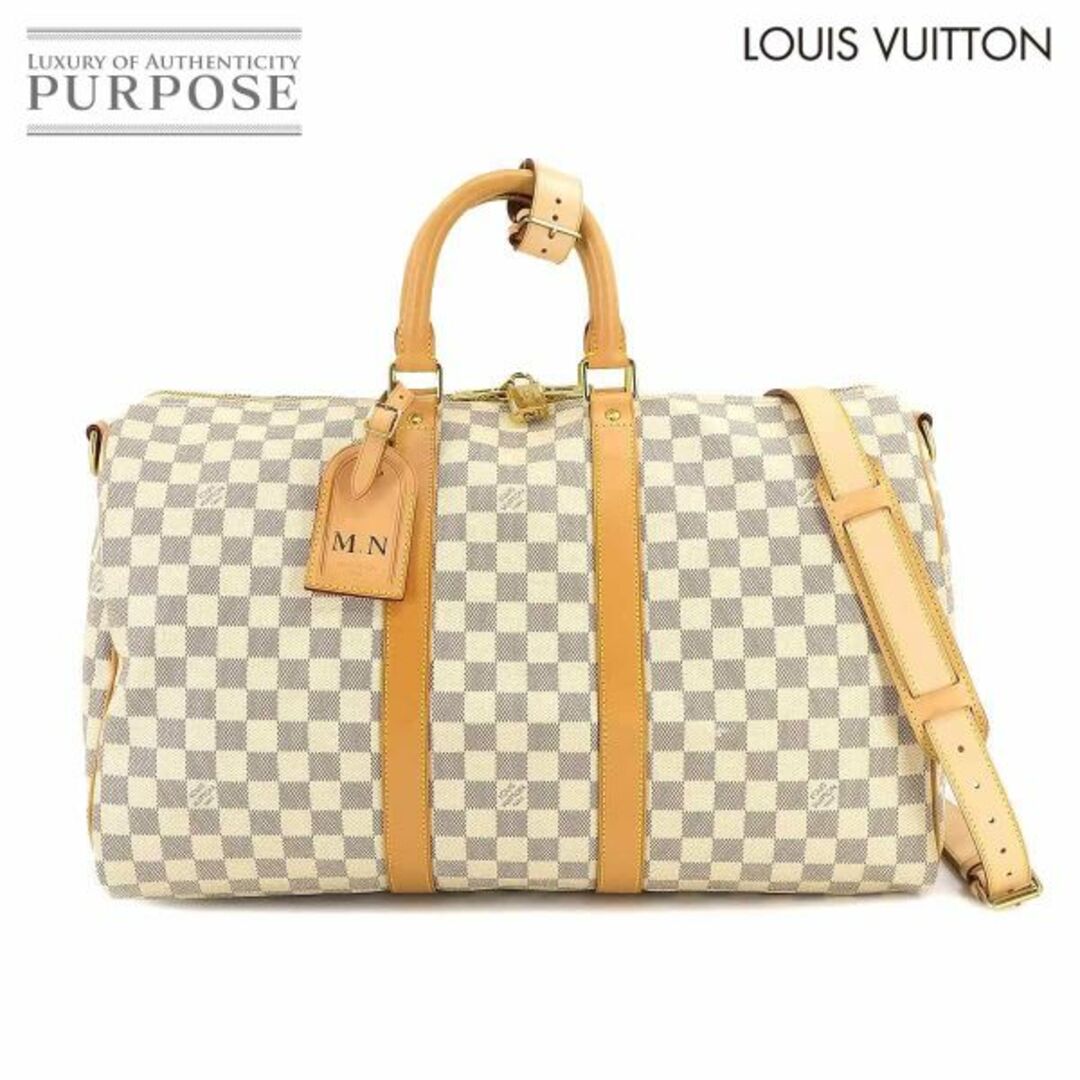 ルイ ヴィトン LOUIS VUITTON ダミエ アズール キーポル バンドリエール 45 2way ボストン ショルダー バッグ N48223 VLP 90219803２９ｃｍショルダー