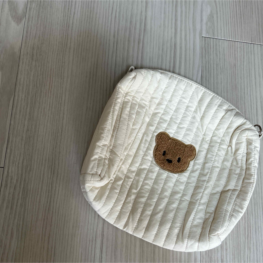 【美品】クマさん おむつポーチ キッズ/ベビー/マタニティのおむつ/トイレ用品(ベビーおむつバッグ)の商品写真