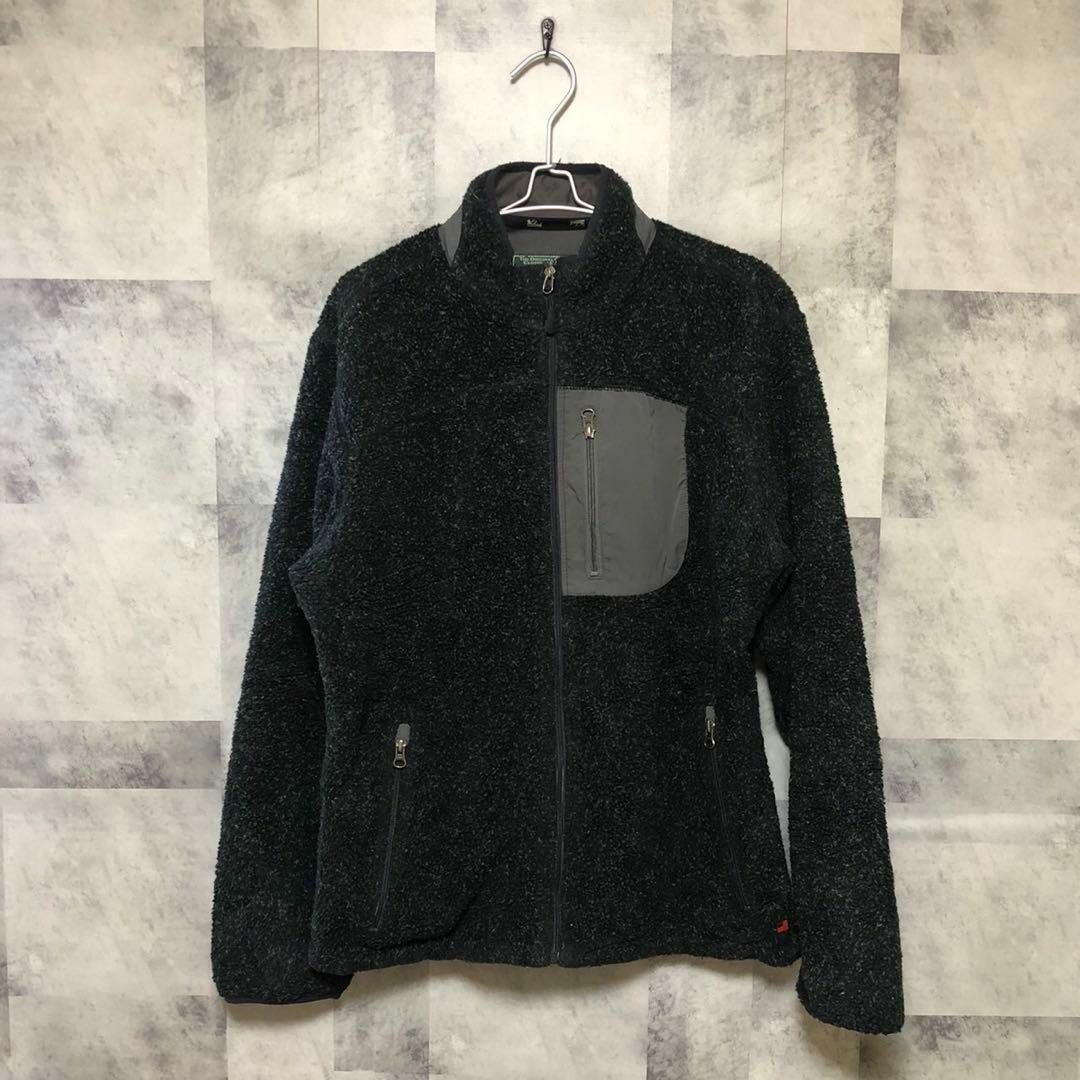 WOOLRICH(ウールリッチ)のUS/EU輸入　海外古着  Woolrich　ジップフリース　ブラック　L メンズのジャケット/アウター(ブルゾン)の商品写真