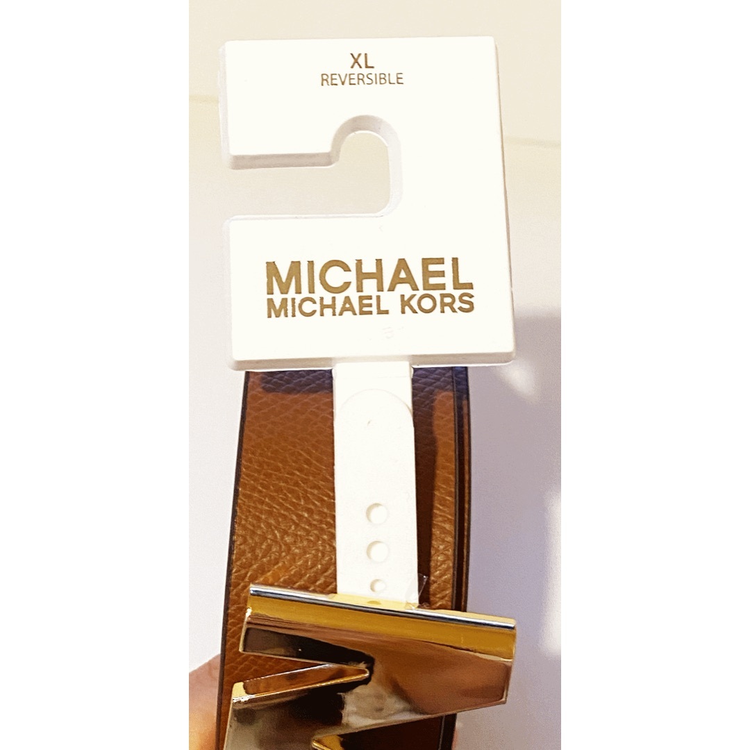 Michael Kors(マイケルコース)のMichael Kors　MK ロゴ マイケルコースレザー ベルトXLサイズ レディースのファッション小物(ベルト)の商品写真