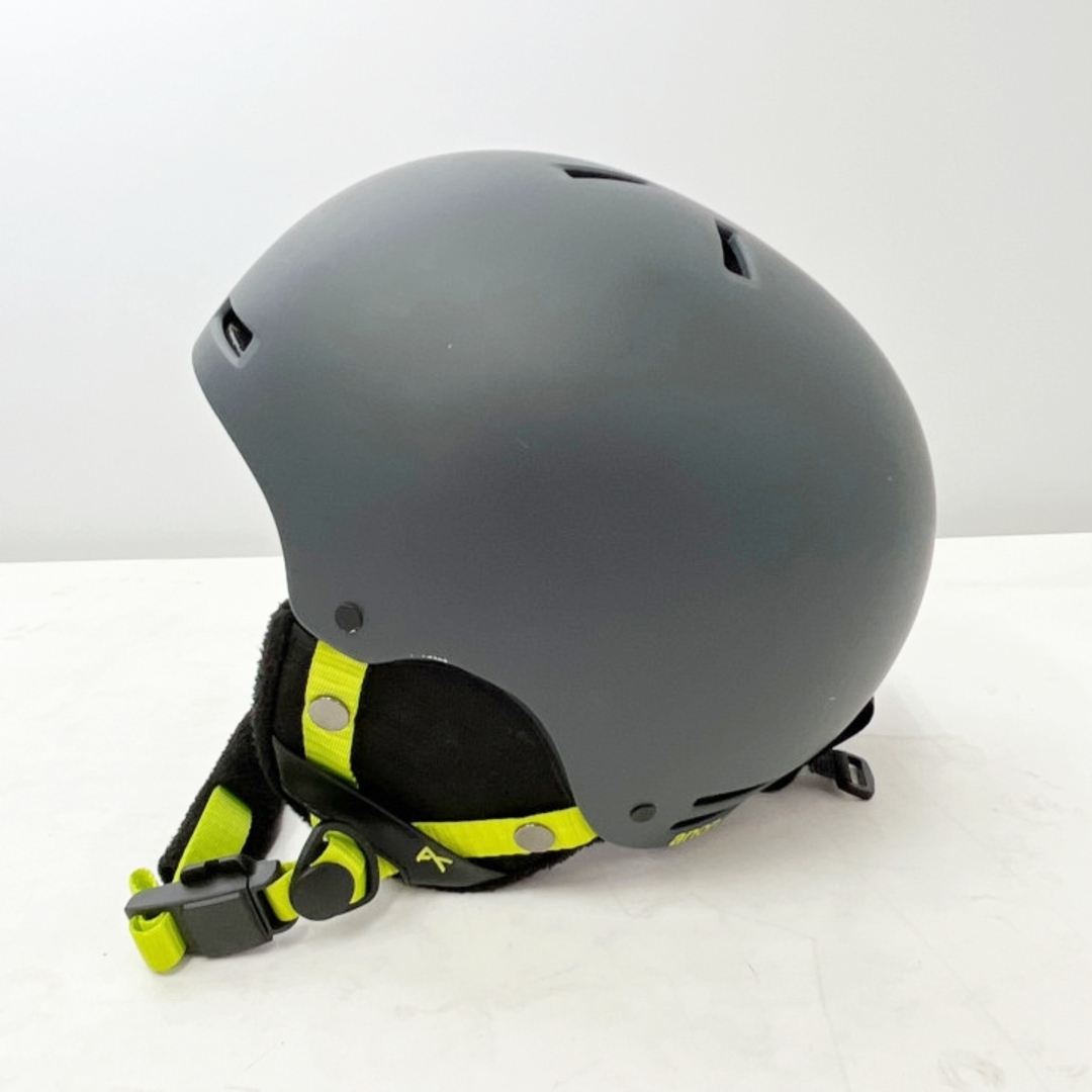 ◆◆anon アノン スキースノーボード ヘルメット キッズ　L-XL(52-55cm) グレー/ライム スポーツ/アウトドアのスノーボード(その他)の商品写真