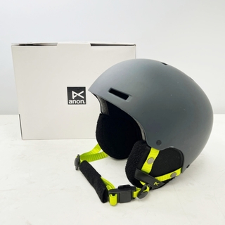 ◆◆anon アノン スキースノーボード ヘルメット キッズ　L-XL(52-55cm) グレー/ライム
