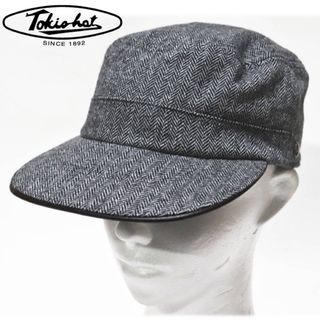 トーキョーハット(Tokkio hat)の《トーキョーハット》新品 ヘリンボーン柄 ツィードキャップ S(54~55cm)(キャップ)